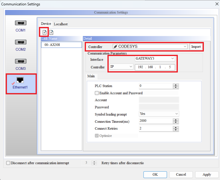35 Jak skonfigurować połączenie sterownika serii AX z DOP100_2