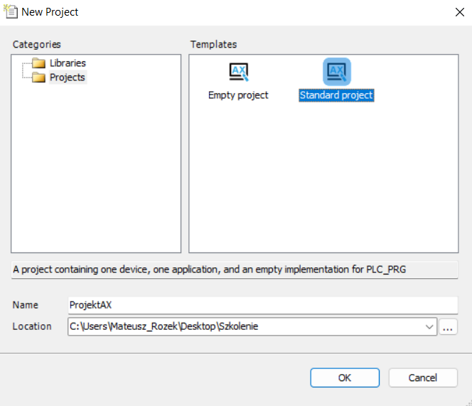 38 Jak stworzyć projekt na sterowniku AX-8_2