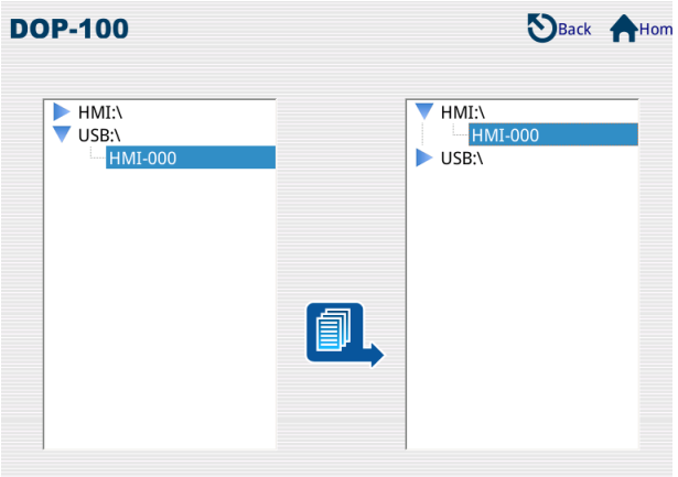 62 W jaki sposób można wgrać program na panel DOP100 przy pomocy pendrive_1